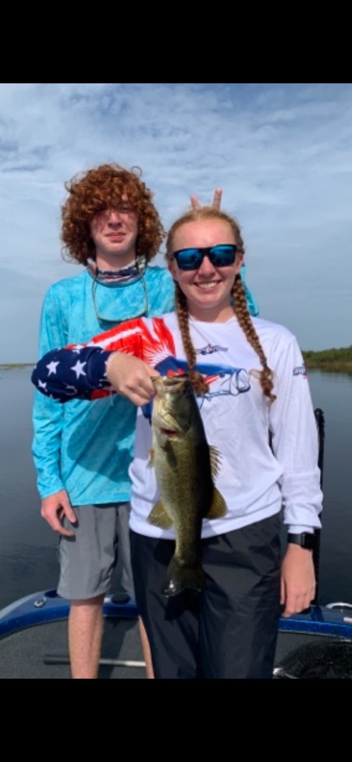 high school anglers Brooke Collins and Harley
Collins